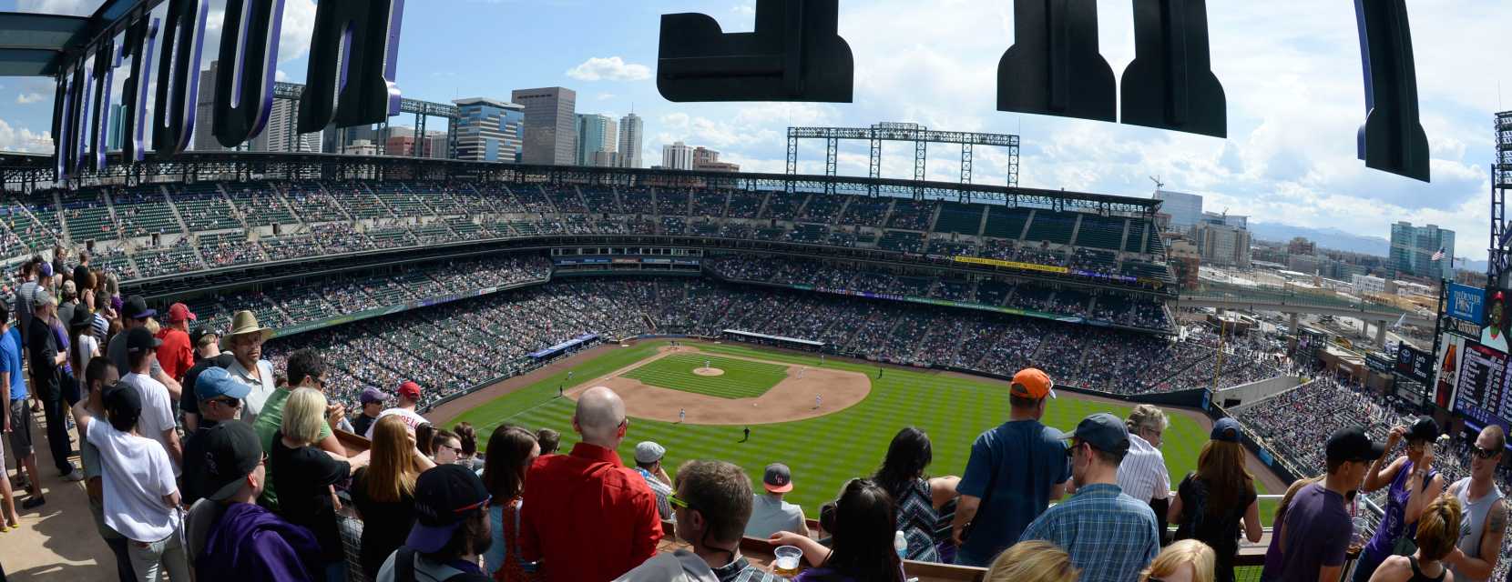 A view from The Rooftop at Coors Field