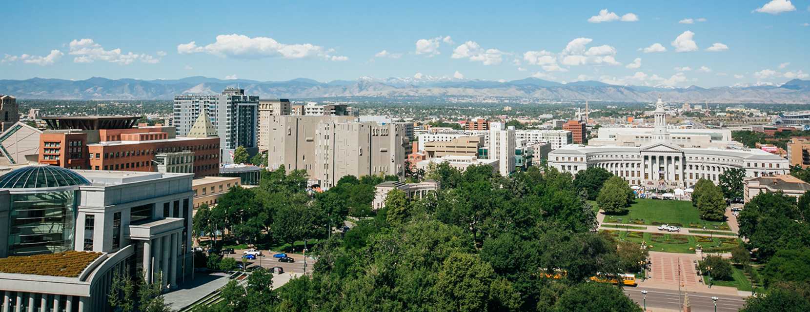 Capitol Hill skyline in Denver, Colorado