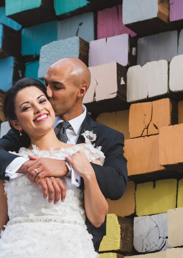 The Kimbells on their Wedding Day in Denver, Colorado