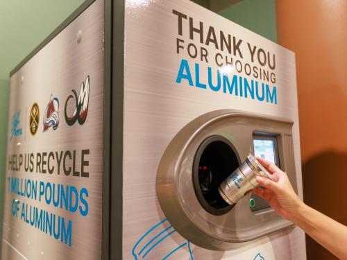 The Ball Aluminum Cup is infinitely recyclable and dramatically cuts down on waste.