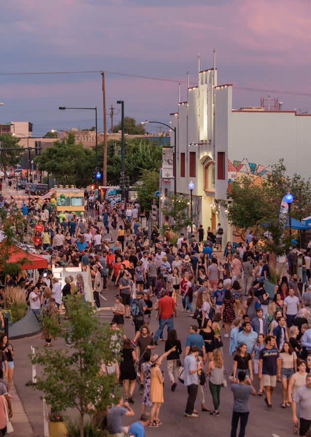 First Friday Art Walk at Art District on Santa Fe