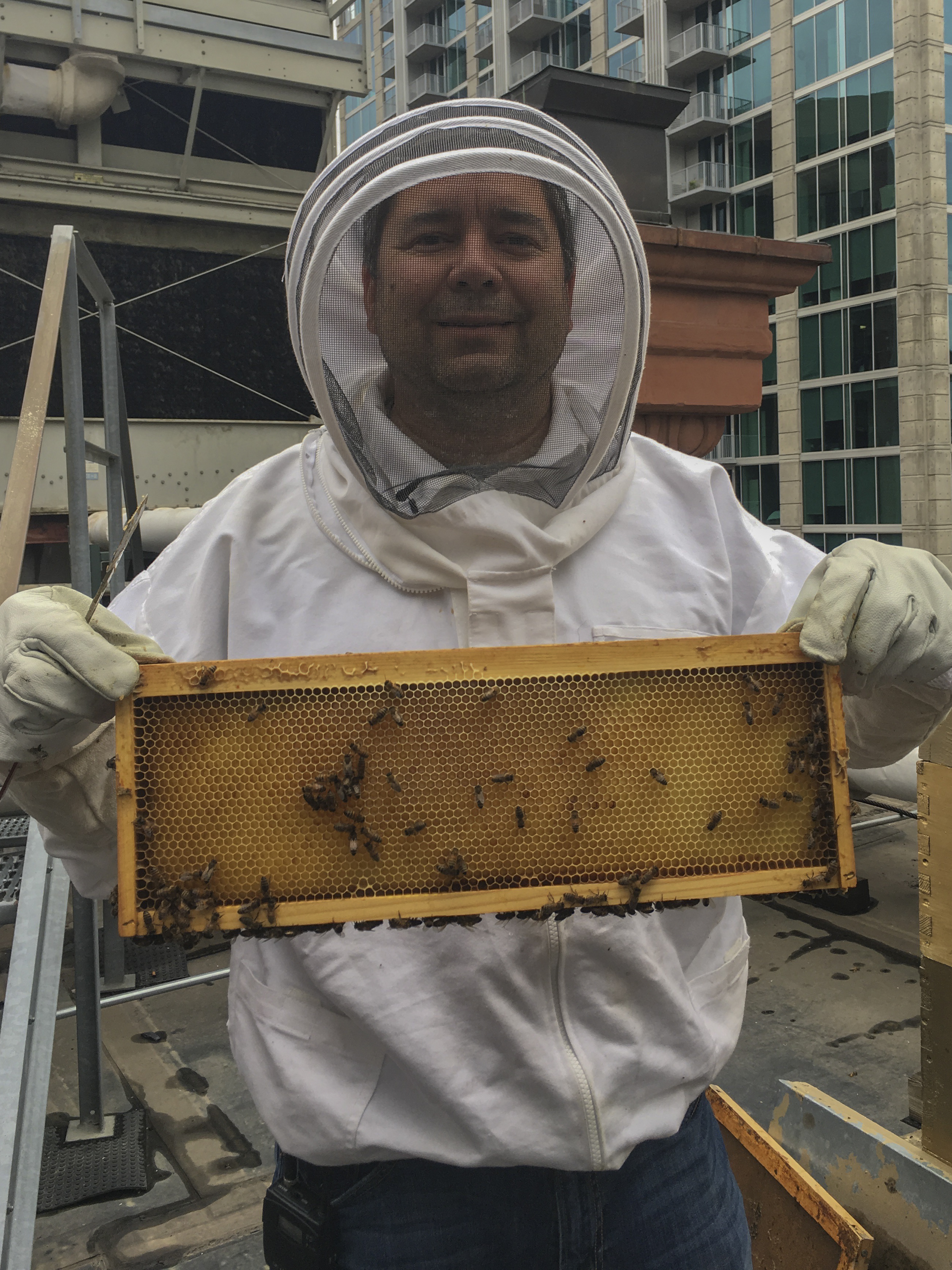 Beekeeper Ed Moore at The Brown Palace