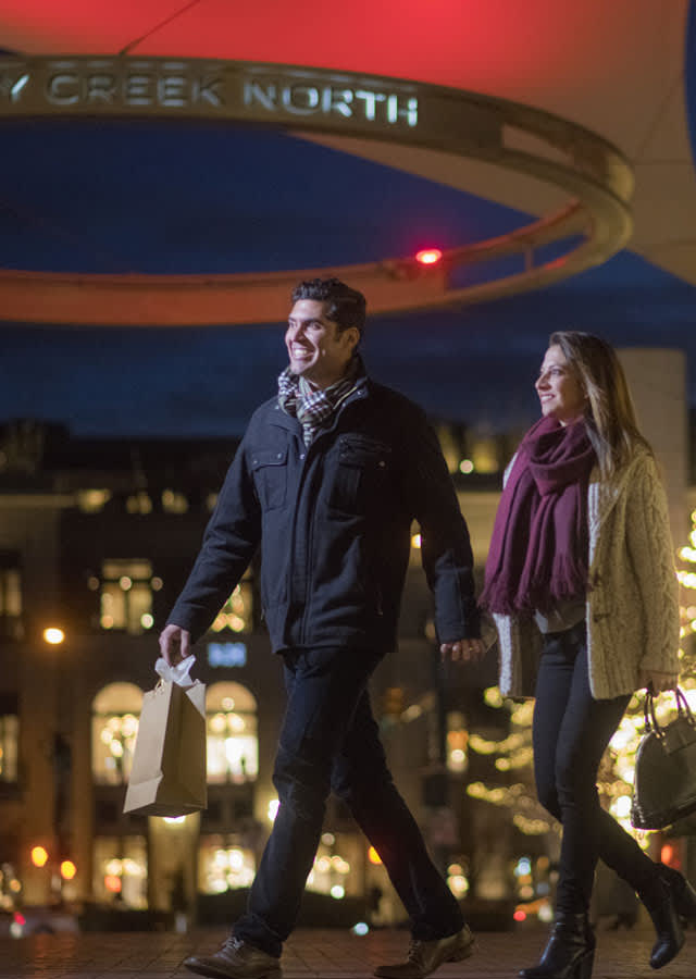 Holiday shopping at Cherry Creek North in Denver