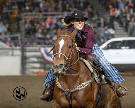 Pro rodeo rider at National Western Stock Show in Denver, Colorado