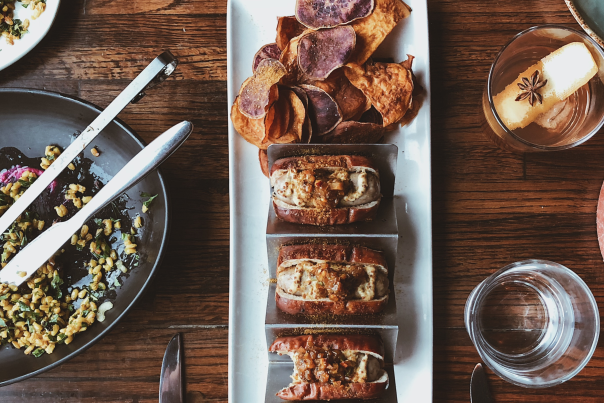 Linger Restaurant Food Spread